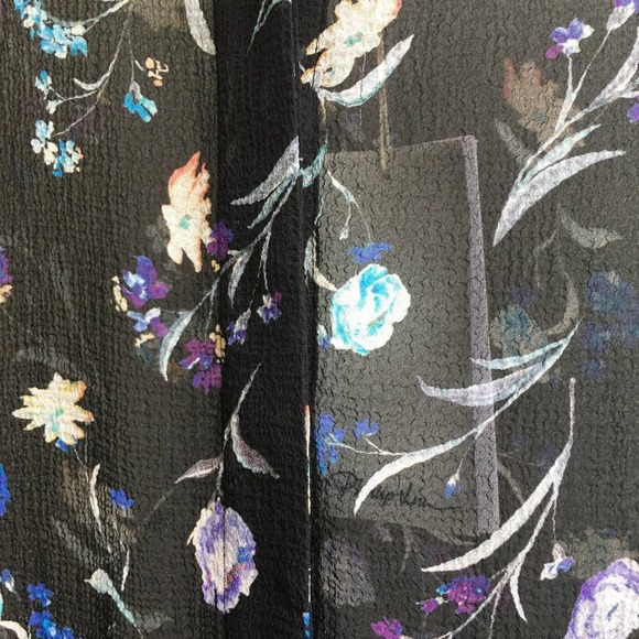 3.1 PHILLIP LIM Floral Silk Chiffon Shirt Top - Picture 10 of 10